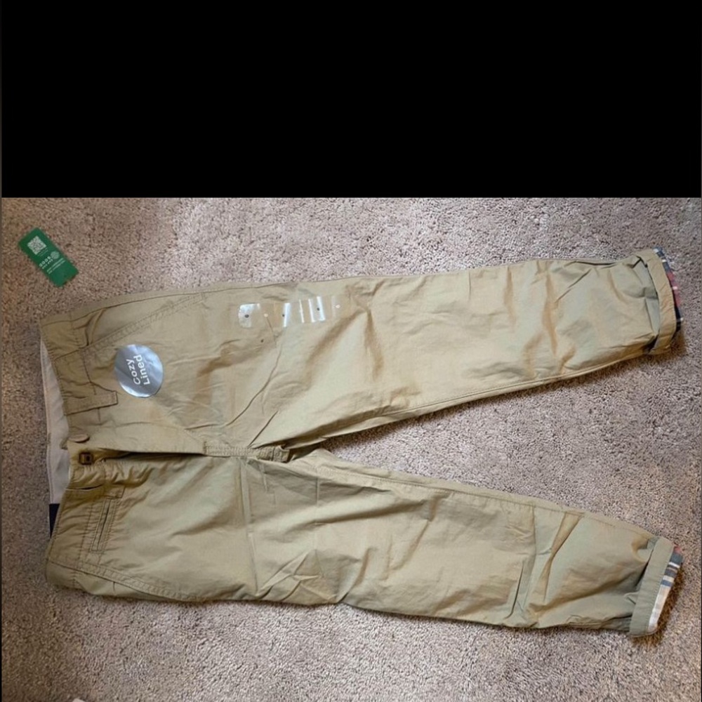 NWT GAP Cozy Lined Khaki Pants. Boys 6
